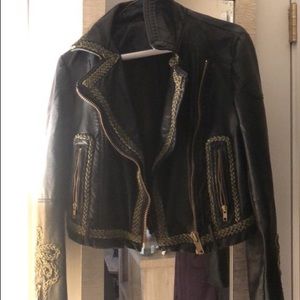 Free people leather jacket
